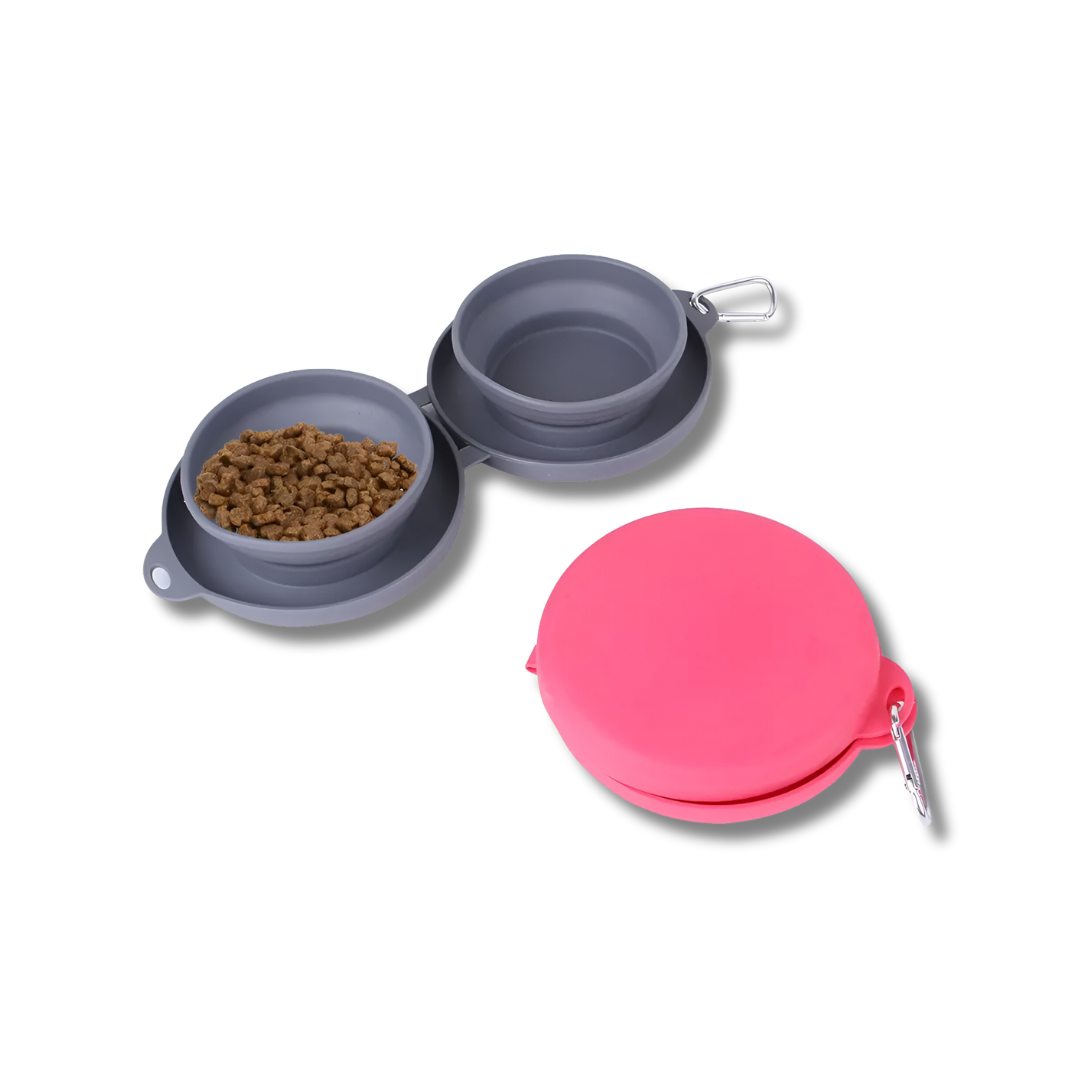 The MATE Foldable Dog Bowl, an essential for pet owners on the go.