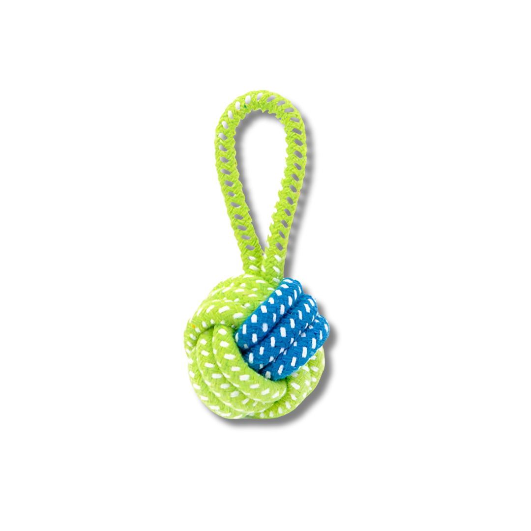 Crafted for your canine's playtime, the MATE Tug & Chew Toy is perfect for every game of tug-of-war.