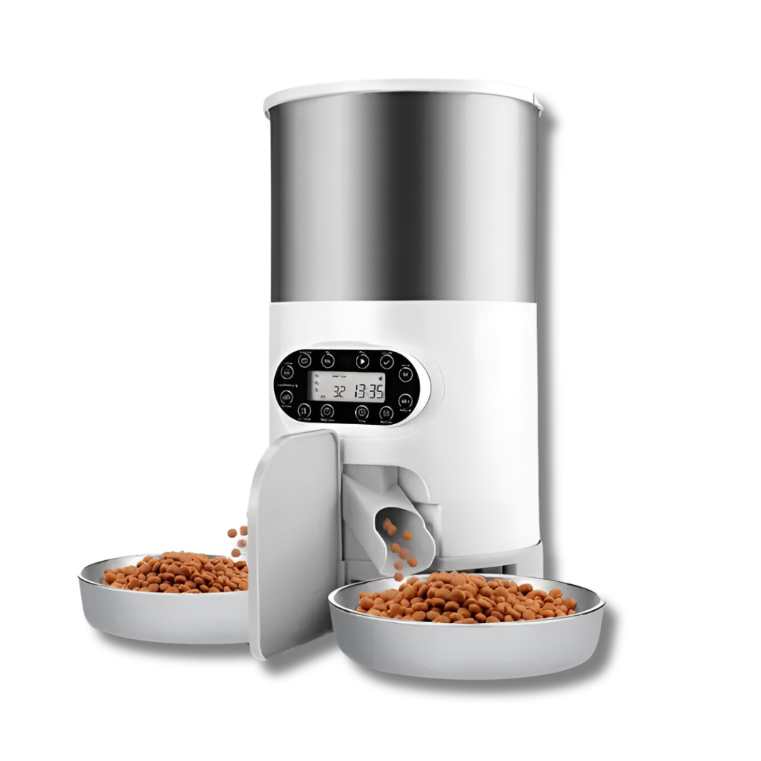 Take the hassle out of feeding schedules with this smart solution for your pet's nutritional needs with the MATE Automatic Dog & Cat Feeder.